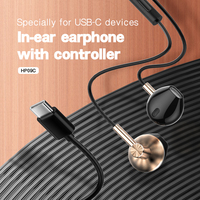 Écouteurs filaires mains libres LDNIO HP09C 125 cm, type C, mini écouteurs intra-auriculaires pour Apple Android