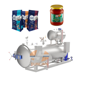Sunlinn công nghiệp hiệu quả cao Nồi hấp hệ thống mới phun nước vặn lại máy để khử trùng túi thực phẩm lon - Product Image 2