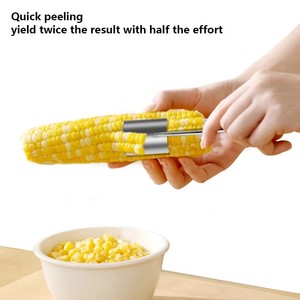 Pelador <span class=keywords><strong>de</strong></span> Maíz Manual Ergonómico <span class=keywords><strong>de</strong></span> Acero Inoxidable <span class=keywords><strong>de</strong></span> Alta Resistencia con Mango para Separar Mazorcas y Extraer Granos, Herramientas para Vegetales - Product Image 2