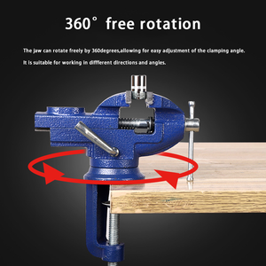 60mm Quick <b>Clamp</b> Vise 360 Degree Rotatable Multi-Function Industrial Vise for <b>Tables</b> Benches Stationary Swivel Options Available - Product Image 5