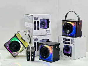 Altavoz Bluetooth de Alta Potencia para Karaoke, con Luz Rítmica Musical, Sonido Envolvente Estéreo 360, Subwoofer Inalámbrico y Micrófono Dual - Product Image 5