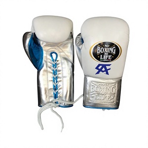 Professional No Boxing No Life High Quality MMA <b>Gloves</b> Boxing Training Genuine Cowhide Leather Boxing <b>Gloves</b> CP-BG-258 - Product Image 2