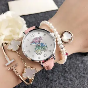 Save cost custom luxury watch reloj original watch girls Genuine leather band China Big Manufacturer Good Price watch for women