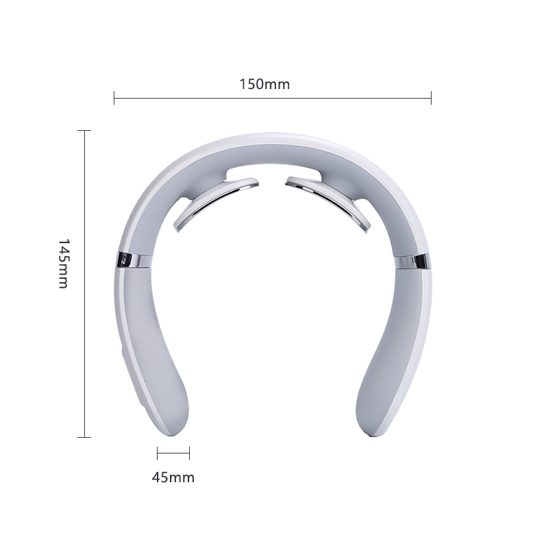 New Product 2021Cervical Traction Therapy Vibration Massager Foldable Health Care Pain Relief Heating Pulse Neck Massager