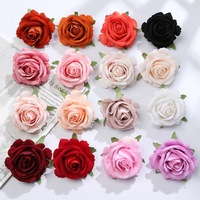 Têtes de roses artificielles pour corsages DIY, fleurs artificielles en gros pour bouquets, décoration murale de mariage, fleurs artificielles