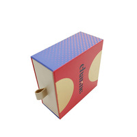 Boîte coulissante de luxe en carton rigide personnalisée avec ruban et cordon, boîte à tiroir coulissante pour cadeau