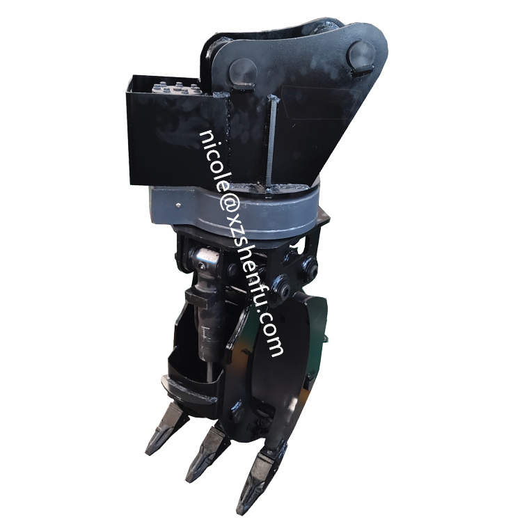 3.5T Mini Excavator Attachments Digger Grab Rotary Stone Grab