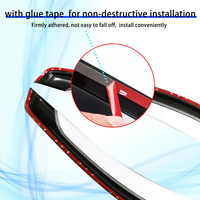 Deflector de ventana de sombra de ventilación de coche directo de fábrica, Parasol, Deflector de viento, protector de lluvia para Isuzu d-max 2018-2024
