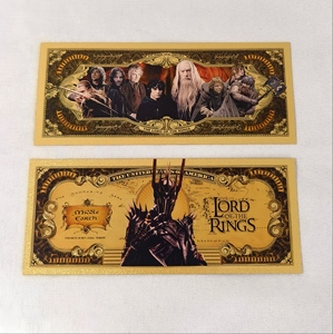 Il Signore degli Anelli 2026 Banconote Commemorative in Lamina d'Oro 12 Pezzi Personaggi <span class=keywords><strong>della</strong></span> <span class=keywords><strong>Terra</strong></span> <span class=keywords><strong>di</strong></span> <span class=keywords><strong>Mezzo</strong></span> Regalo Originale per Appassionati <span class=keywords><strong>di</strong></span> Cinema - Product Image 5