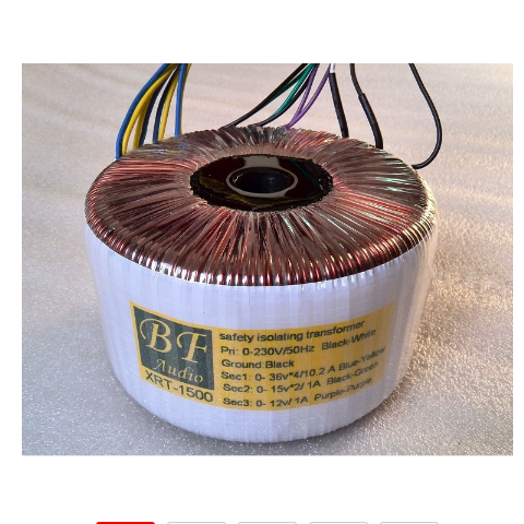 T-038 800W/1000W/1200W Nippon Steel Core Can Be Custom Toroidal Transformer Fever "O "Shape Transformer 220V 50Hz
