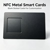 Tarjeta de Visita Metálica NFC Personalizada, Anodizada en Negro, con Chip RFID Inteligente, Tarjeta de Acceso VIP en Blanco para Negocios