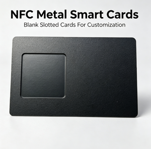Tarjeta de Visita Metálica NFC Personalizada, Anodizada en Negro, con Chip RFID Inteligente, Tarjeta de Acceso VIP en Blanco <span class=keywords><strong>para</strong></span> Negocios - Product Image 1