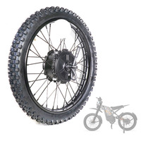 Roue de moteur noire d'origine avec pneu pour vélo électrique 24*2.0 pouces OUXI GT2000, accessoires pour VTT électrique tout-terrain
