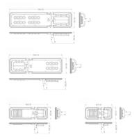 Lampe solaire tout-en-un HRLUX, IP66, boîtier en aluminium, détecteur de mouvement, garantie 3 ans, lampe décorative pour cour
