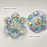 Breloque de chaussure en cristal, fleur en strass pour lacets, fermoir en alliage de zinc, OEM ODM, certifié GRS recyclé