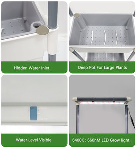 <span class=keywords><strong>Jardinera</strong></span> Hidropónica Electrónica <span class=keywords><strong>LED</strong></span> de 3 Niveles para Interiores, <span class=keywords><strong>con</strong></span> Sistema de Autorriego y Luz de Cultivo para Balcón, Muy Popular - Product Image 5