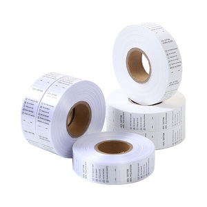 Tùy Chỉnh Quần Áo Rửa Chăm Sóc Nhãn Bông <span class=keywords><strong>Satin</strong></span> Nylon Dệt Vải 3D Logo In Báo Chí Nhiệt Sắt Trên Có Thể Giặt Nhãn Cho Hàng May Mặc - Product Image 1