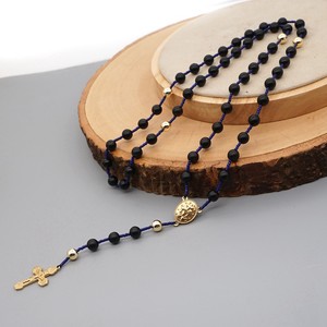 Go2boho Collar con colgante de <span class=keywords><strong>cruz</strong></span> para hombre Collares de ónix - Product Image 6