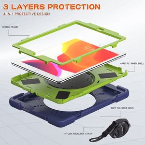 เคสพร้อมสายสะพายสำหรับ <span class=keywords><strong>IPad</strong></span> <span class=keywords><strong>8</strong></span> <span class=keywords><strong>7</strong></span> <span class=keywords><strong>Gen</strong></span>,เคสขาตั้งในตัวกันกระแทกสำหรับ <span class=keywords><strong>iPad</strong></span> Air10.5 Pro10.5 - Product Image 2