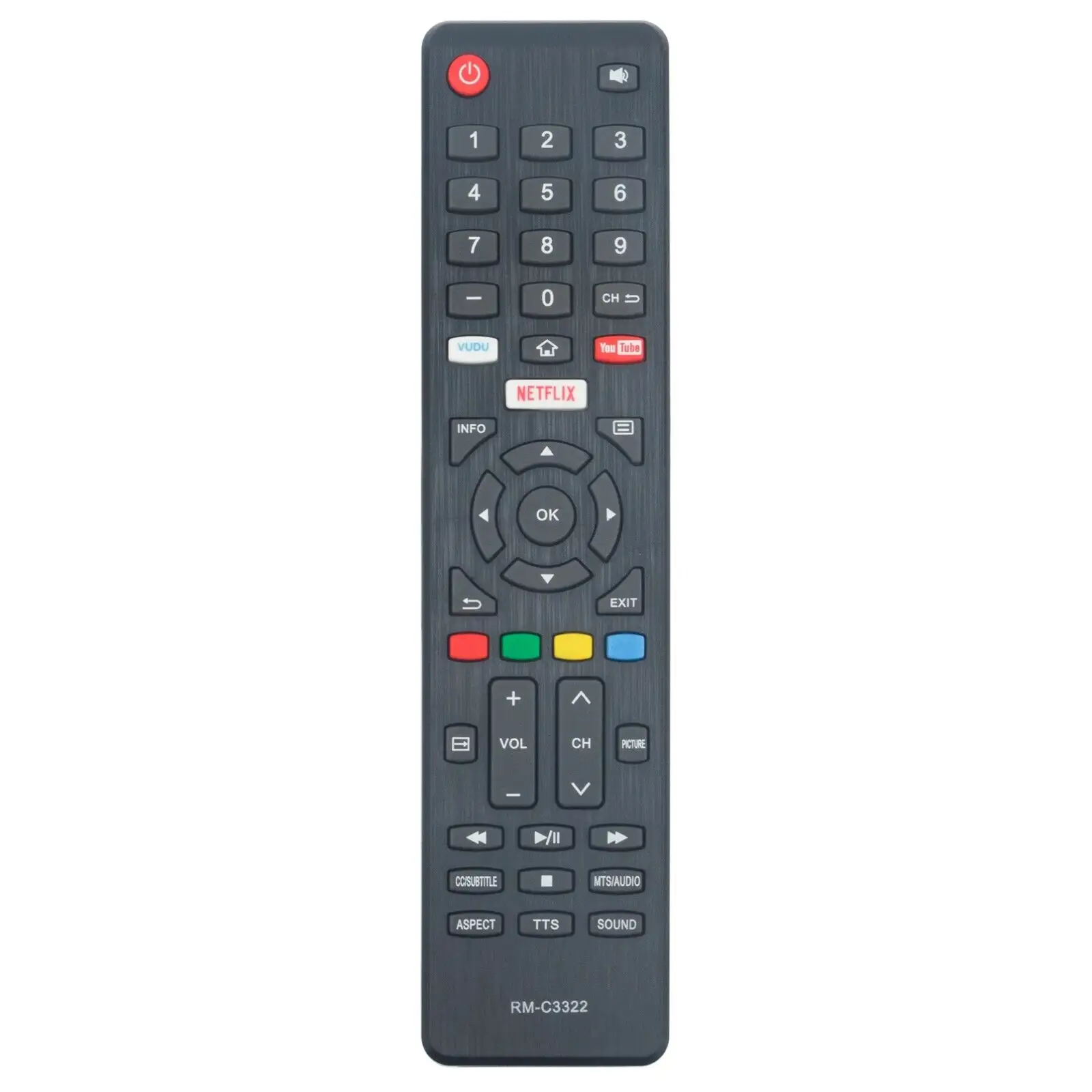 RM-C3322 Replaced Remote Control fit for JVC TV LT65MA877 LT-58MA887 LT-50MA877 LT-43MA877 LT-49MA877 LT-50MA877 LT-55MA877