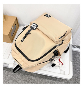 New Stylish Minimalist Color Block Nylon 36L 55L Large Capacity Travel College Middle High School Students Durable <b>Backpack</b> - Product Image 5