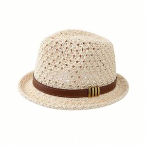 British Retro Small Top <b>Hat</b> <b>for</b> Women Summer Beach Sun <b>Hat</b> with Elegant Jazz Style Men's Casual Fedora <b>Hat</b> - Product Image 4