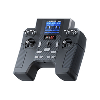 Transmisor y Receptor RC HotRC HT-08A de 8 Canales, 2.4G, Control Remoto para Piezas de Aviones RC, Ala Fija/Dron/Coche/Barco