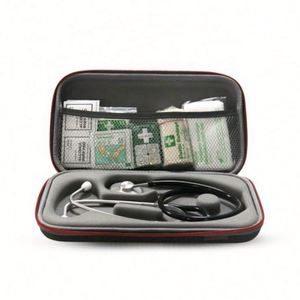 Estuche Rígido Personalizado para Estetoscopio Littmann, Estuche para Herramientas de Cardiología Inteligente Negro con Bolsa de Gran Capacidad, Almacenamiento de Dispositivos Médicos para Enfermeras - Product Image 1