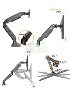 <span class=keywords><strong>Support</strong></span> de moniteur de <span class=keywords><strong>support</strong></span> d'ordinateur à bras unique pour écran 17-35 Incg Angle de pivotement 360 degrés - Product Image 6