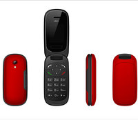 Teléfono Flip GSM con Pantalla TFT de 1.77 Pulgadas, Doble SIM, Teclado, Radio FM, Idioma Francés/Español, Cámara, Funciones Básicas, Logotipo Personalizado, Comunicación Diaria