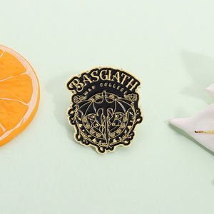 Épinglette en émail Basgiath War College, Dragons de la Quatrième Aile, <span class=keywords><strong>roman</strong></span> fantastique, broche, badge de revers, bijoux, cadeau pour les amis bibliophiles - Product Image 2