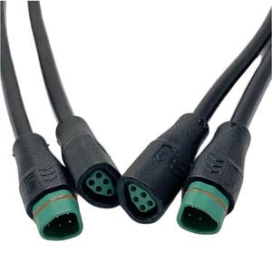 Кабель-разъем M8 для электровелосипедов, специальной формы, 2-контактный на 6-контактный, водонепроницаемый, штекер-гнездо - Product Image 3