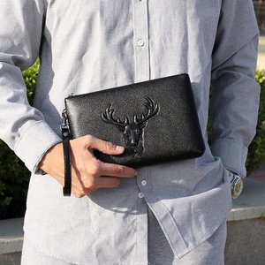 Portafoglio piccolo e grande borsa pochette da <span class=keywords><strong>uomo</strong></span> in pelle sintetica di buona qualità - Product Image 5