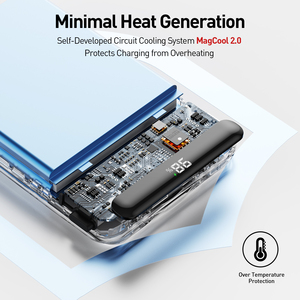 ソースファクトリー Qi2 ワイヤレスモバイルバッテリー スリム USB-C 10000mAh 大容量 折りたたみスタンド 磁気式 急速充電 ポータブル充電器 スマホ用 - Product Image 3