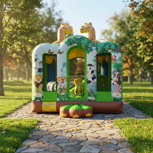 Inflable Lemon Bounce LM-009, Brincolín Comercial para Interiores y Exteriores, Color Verde, Fácil de Instalar, para Alquiler Corporativo, PVC - Product Image 6