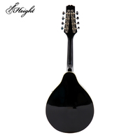Solid Spruce Wood 6 Strings Mandolin Dark Violin Sunset Mini String Acoustic Mandolin with Bag