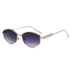 Gafas de Sol <span class=keywords><strong>Hexagonales</strong></span> Exquisitas para <span class=keywords><strong>Mujer</strong></span>, Novedad 2026, Elegantes Gafas de Metal Dorado, Modernas, Retro, para Uso Diario, Fiestas, Diseño de Moda - Product Image 4