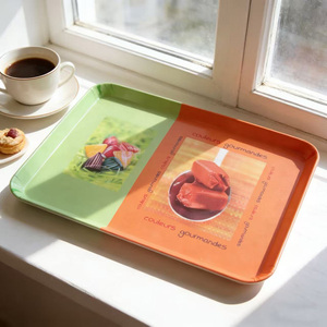 Bandeja de Servir <span class=keywords><strong>Gourmet</strong></span> de Melamina con Estampado de Dulces Coloridos de 12 Pulgadas x 8.3 Pulgadas para Cocina y Fiestas - Product Image 3