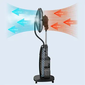 16 Inch Solar Powered AC DC Rechargeable Fan Price Cheap Stand Solar Fan With Solar Panel And LED Light Solar Fan