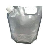 Pochette à bec verseur RDY robuste 5L en aluminium et plastique PE, emballage sécurisé imprimé en héliogravure pour détergent, sirop, jus, lait