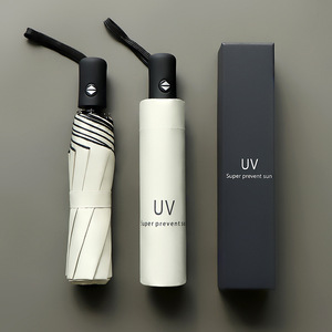 비 방풍 태양 파라솔 우산용 도매 판촉 3 접이식 UV 자동 우산 로고 프린트 맞춤 우산 - Product Image 1
