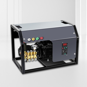Pompe à vilebrequin murale haute pression 2,2 kW 15 LPM 160 bars 380 V pour machine de nettoyage de voitures en acier, montage mural 2,2 kW 15 LPM - Product Image 1
