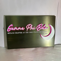 Dropshipping 3d enseigne led signalisation rétro-éclairé canal lettre signe personnalisé en acier inoxydable led enseignes business sign