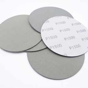 Éponge abrasive en carbure de silicium ronde, grain fin, papier <span class=keywords><strong>abrasif</strong></span> automobile 150 mm pour le polissage de la peinture automobile - Product Image 1