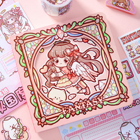 Buku Catatan Jurnal Lucu Bergaya Girly Mr. Paper Square untuk Menulis Memo dan Diary