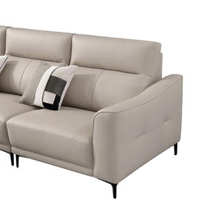 Élégante Canapé-lit trois places en cuir rembourré, structure en bois massif, design moderne pour appartement haut de gamme et <span class=keywords><strong>boutique</strong></span> - Product Image 4