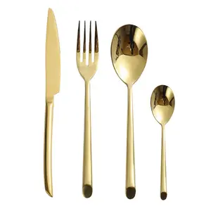 Flatware Stainless Steel Fork Spoon Portable Cutlery Dinnerware Sets Metal Tableware Creative Matte Travel Cutlery Hot