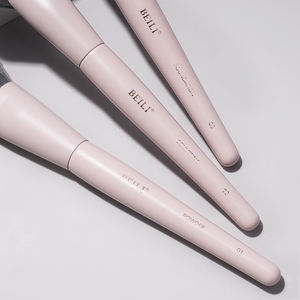 Nouvel Arrivage – Ensemble <span class=keywords><strong>de</strong></span> 12 Pinceaux <span class=keywords><strong>de</strong></span> Maquillage Rose Mat avec Manche en Bois, Poils Synthétiques Doux, <span class=keywords><strong>Pinceau</strong></span> Plat, Marque Privée, pour <span class=keywords><strong>Fond</strong></span> <span class=keywords><strong>de</strong></span> <span class=keywords><strong>Teint</strong></span> et <span class=keywords><strong>Poudre</strong></span> - Product Image 6