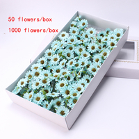 Fleurs de Savon de Chrysanthème Sauvage Artisanales, Fleurs Artificielles, Coffret Cadeau Créatif, Bouquet de Fleurs de Savon, Fournitures pour Magasin de Fleurs, Arrangement DIY