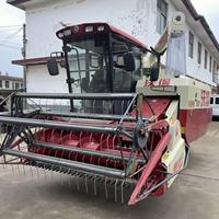 Moissonneuse-batteuse à riz automatique d'occasion de marque mondiale à haute productivité avec moteur et boîte de vitesses à vendre